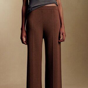 Sezane Matthew Trousers - Chestnut Brown - L